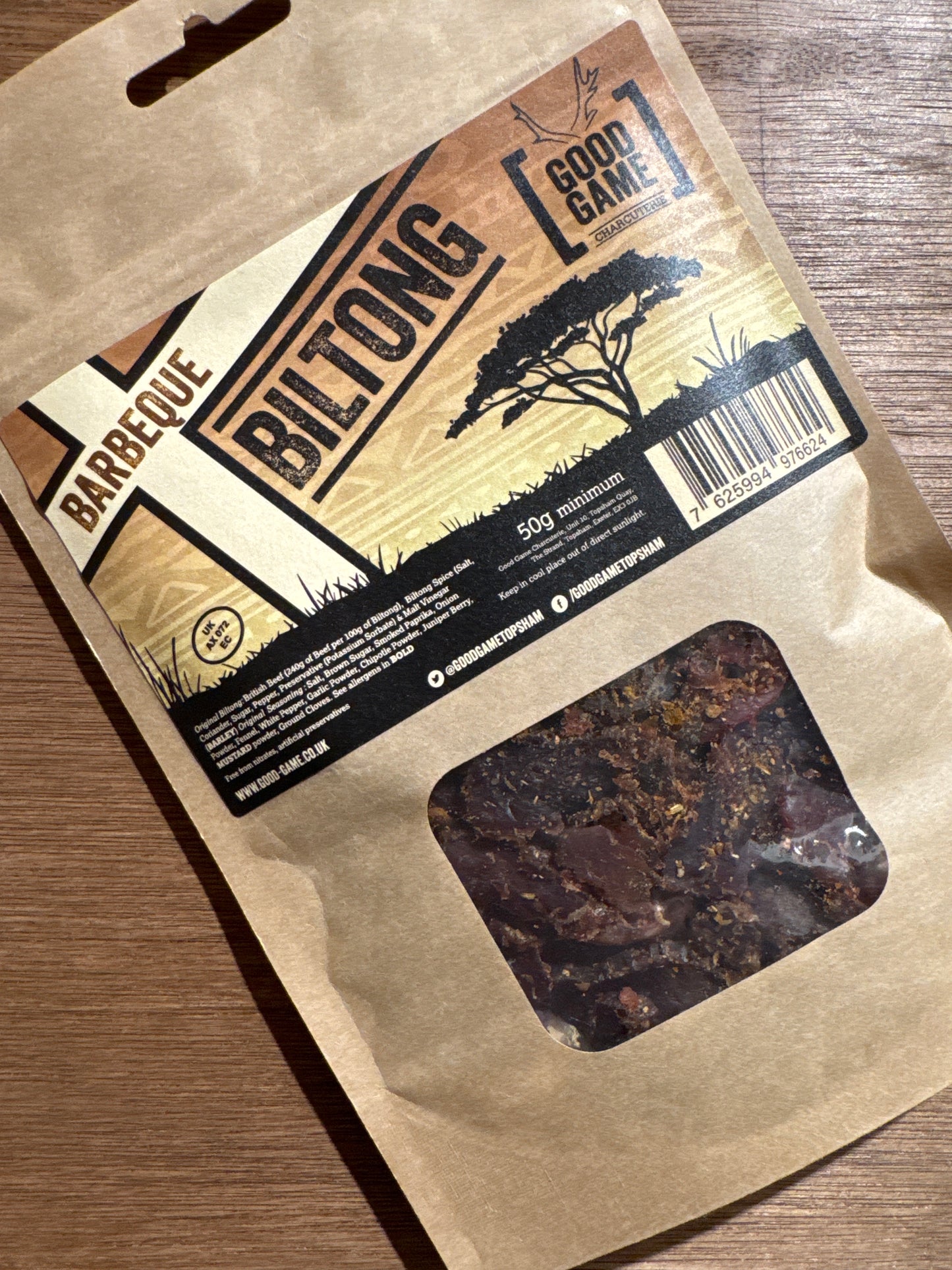 Good Game BBQ Biltong -50g pack